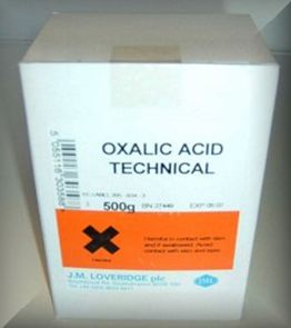 A box of Oxalic Acid